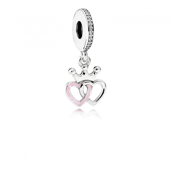 Pandora Regal Hearts Charm - Orchid Pink Enamel Delight